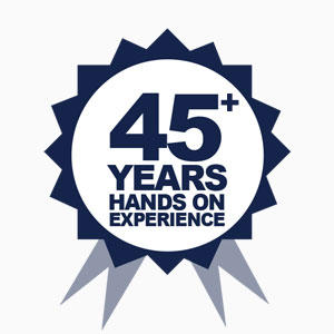 45 plus years hands on experience 